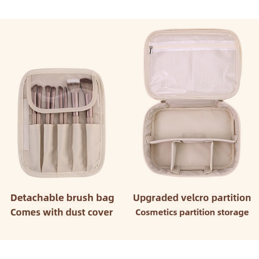 Free partition cosmetic bag, large capacity travel portable toiletry bag, makeup bag for women,Travel makeup bag,Makeup bag organizers, makeup bags small, - SJB-DIAMOND ELITES