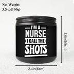 1pc Lavender Scented Candle 5.3Oz Soybean Wax Best Nurse Ever Gifts Idea for Women Men RN Friend Nursing Supervisor Bestie Guy Cowoker Him Her on Practitioner School Nurse Graduation Thank You Appreciation Birthday Christmas