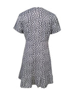 Ladies' V-neck Printed Fashionable A-list Dress - SJB-DIAMOND ELITES