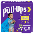 Pull-Ups Boys' Night-Time Training Pants; 2T-3T; 50 Ct