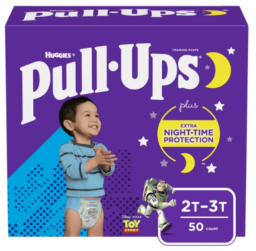 Pull-Ups Boys' Night-Time Training Pants; 2T-3T; 50 Ct