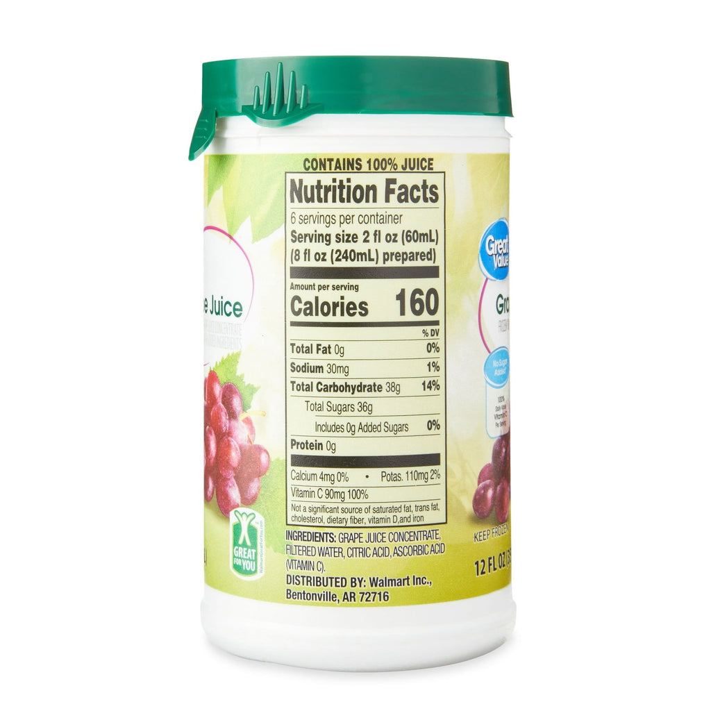 Great Value Grape Juice, Frozen, 12 fl oz EasyOptionXY LLC