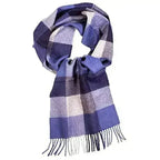 Great Natural Alpaca 100% baby alpaca scarf blue color