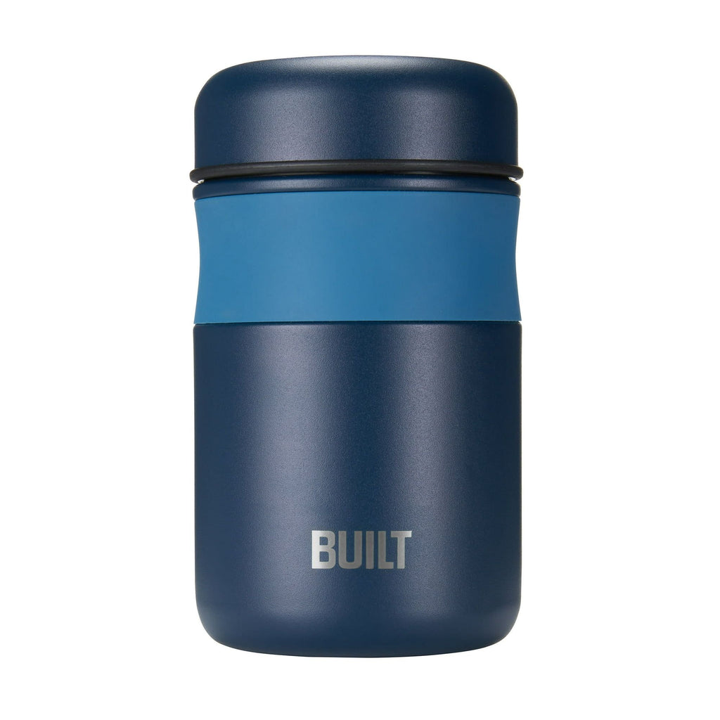 Built 16-Ounce Stainless Steel Double Wall Vacuum Insulated Food Jar in Blue