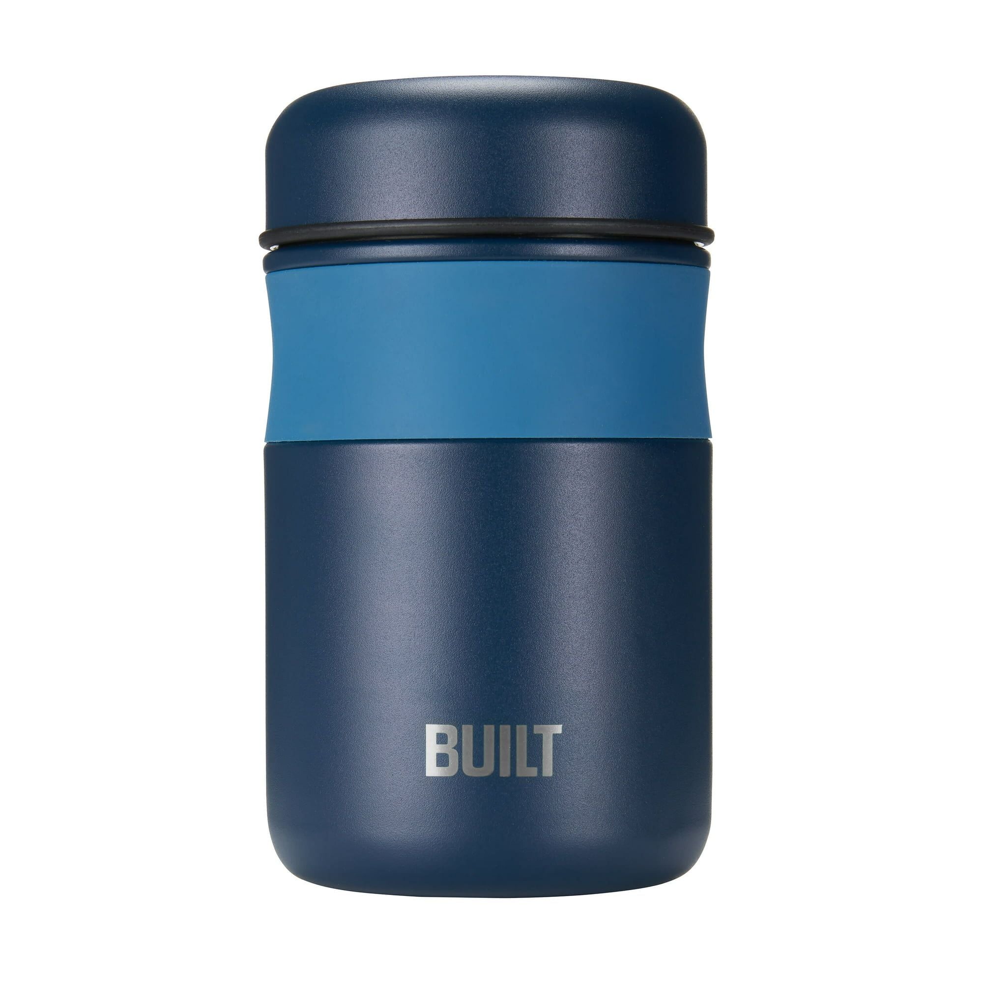 Built 16-Ounce Stainless Steel Double Wall Vacuum Insulated Food Jar in Blue