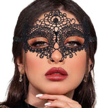 Masquerade Lace Mask Women Black Lace Masks Costume Party Proms Face Mask Halloween Eye Mask - SJB-DIAMOND ELITES