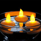 6/12PCS Floating Candle Lights LED Floating Candles Flameless Tea Lights Warm Yellow Battery Operated Waterproof Decoration for Wedding Thanksgiving Christmas Waterproof Flameless on Water Candles LED Tea Light Wedding Party Decorative Stevvex