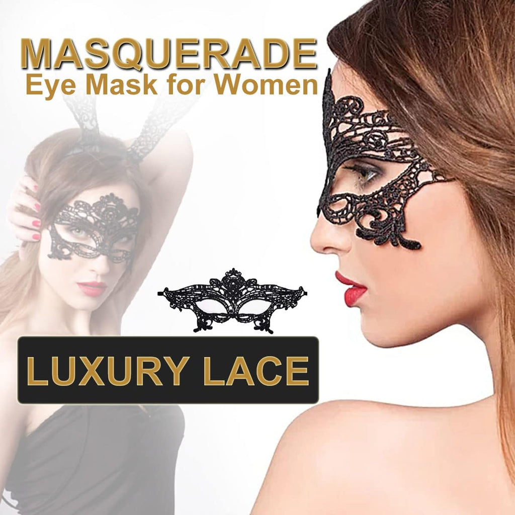 Masquerade Mask for Women Shiny Rhinestone Venetian Party Prom Ball Metal Mask - SJB-DIAMOND ELITES