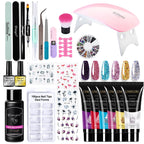 Poly nail Gel Kit With 54W UV Lamp Pi-Mart