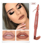 Double-headed Matte No Stain On Cup Lipstick Lip Liner Pi-Mart