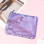 Mermaid sequined pencil case, two-color stationery storage bag, portable cosmetics change purse, small purse - SJB-DIAMOND ELITES