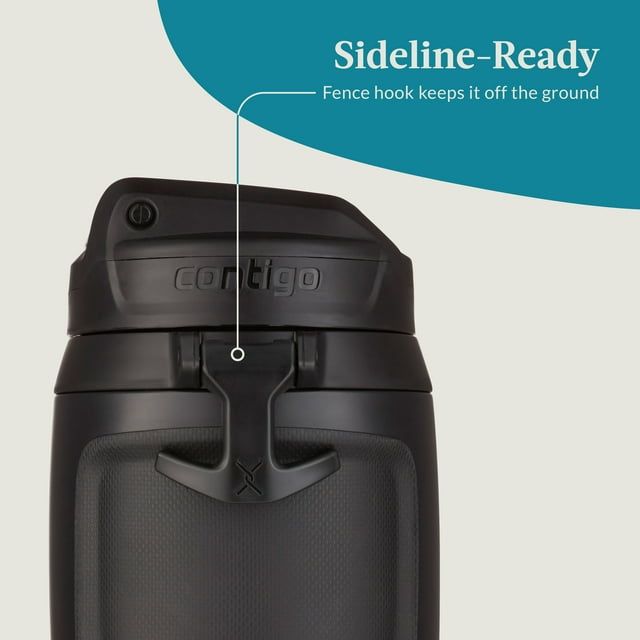 Contigo Fit Water Jug with AUTOSPOUT Lid, 64 Fluid Ounces, Black EasyOptionXY LLC