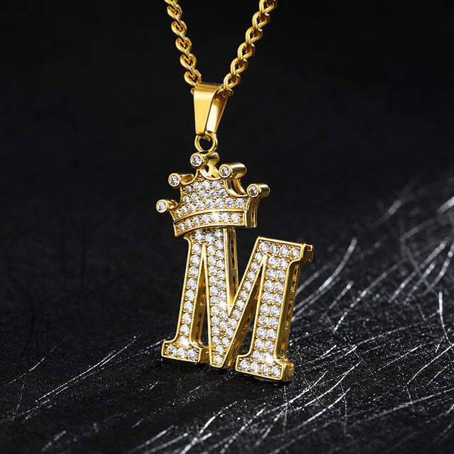 Zircon Alphabet Necklace - SJB-DIAMOND ELITES