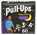 Pull-Ups Boys' Night-Time Training Pants Size 3T-4T; 60 Count