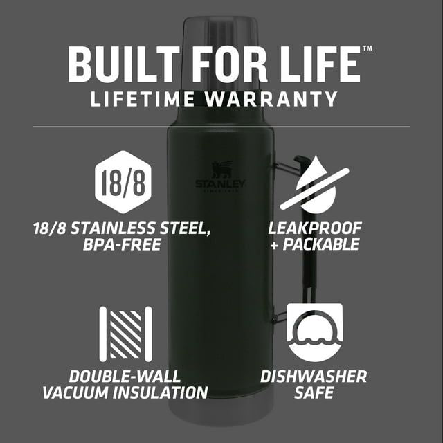 Stan 1.5qt Classic Vac Btl H.green EasyOptionXY LLC