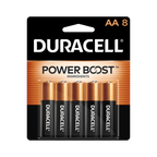 Duracell Coppertop AA Battery with POWER BOOST?, 8 Pack Long-Lasting Batteries