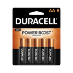 Duracell Coppertop AA Battery, Long Lasting Double A Batteries, 8 Pack