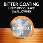 Duracell CR2032 3V Lithium Coin Battery with Child Safety Features, Compatible with Apple AirTag, Key Fob, Car Remote, Glucose Monitor, and other Devices, CR Lithium 3 Volt Cell (2 Count Pack) EasyOptionXY LLC