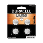 Duracell CR2032 3V Lithium Coin Battery with Child Safety Features, Compatible with Apple AirTag, Key Fob, Car Remote, Glucose Monitor, and other Devices, CR Lithium 3 Volt Cell (4 Count Pack) EasyOptionXY LLC