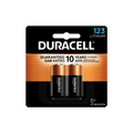 Duracell 123 High Performance 3V Lithium Battery, 2 Pack
