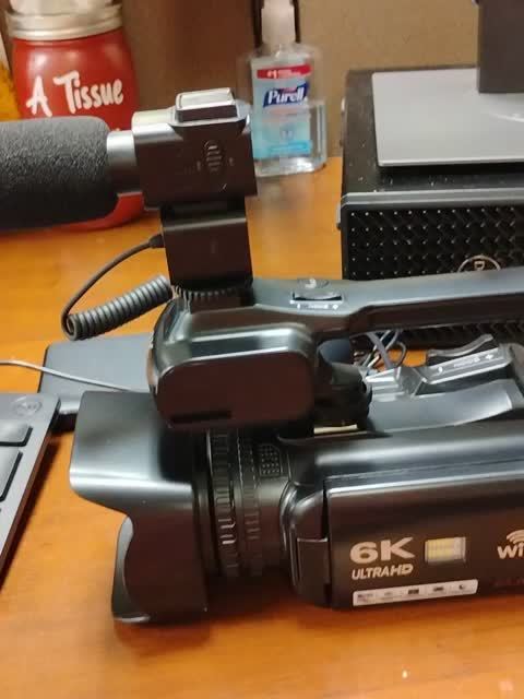 6K Ultra HD Video Camera Camcorder with 18X Zoom, IR Night Vision, 4.0" Touch Screen, WiFi, Microphone, 64GB SD Card, Remote Control & Charger - Perfect for Vlogging & Filming, Vlogging Camera | Touch Screen Camera | Highreso Lootquake LLC