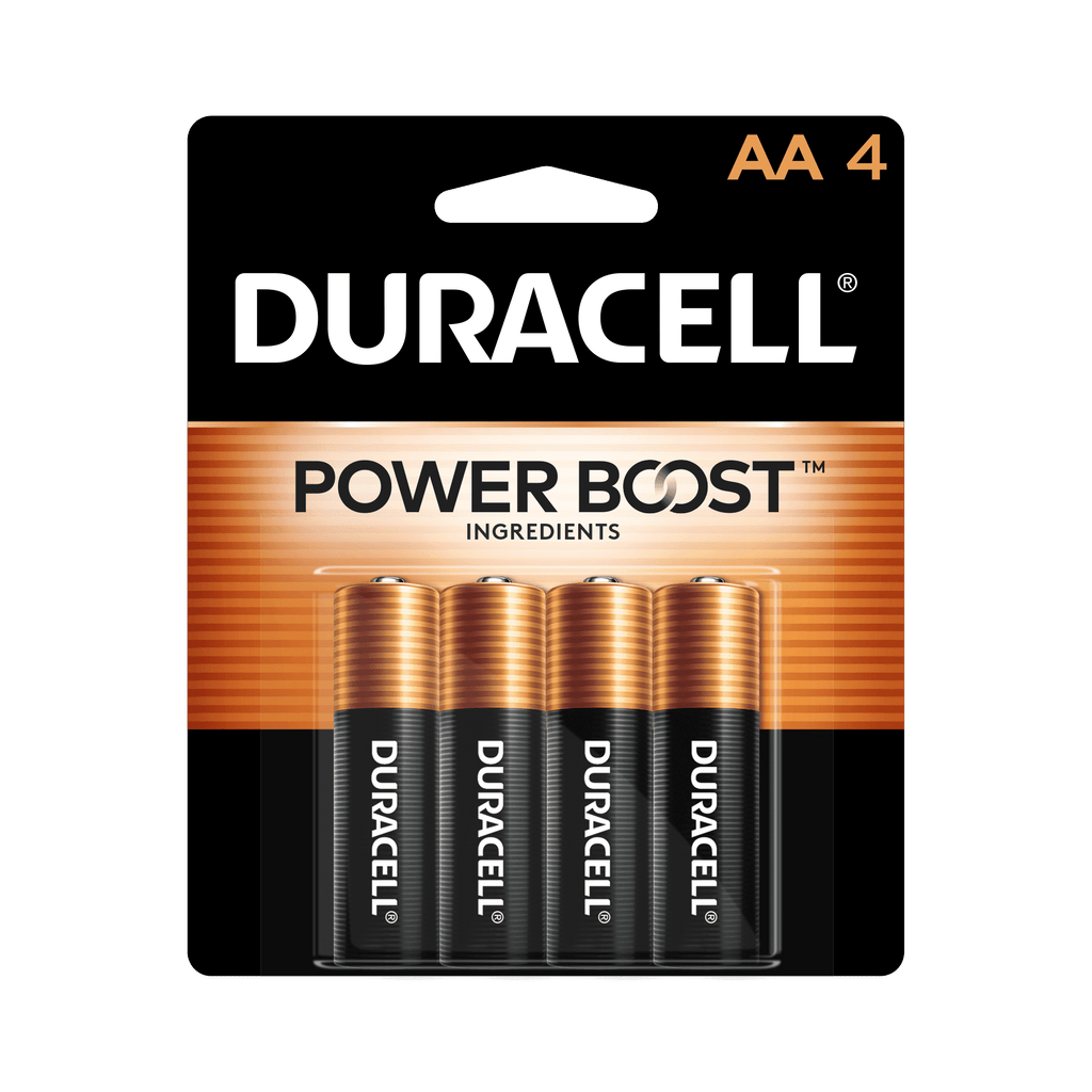 Duracell Coppertop AA Battery with POWER BOOST?, 4 Pack Long-Lasting Batteries EasyOptionXY LLC