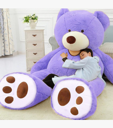 Giant Teddy Bear Plush Toy Huge  Soft Toys  Leather Shell Pi-Mart