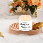 Lavender Bliss Bridal Shower Candle - 3.5oz Soy Wax Scented Candle with True Love & Happy Ever After Aroma, Ideal for Engagement, Bachelorette Party & Wedding Gifts, Infused with Lavender Essence, Wedding Favor Candle|Elegant Lootquake LLC