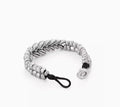 999 Sterling Silver Wheat Ear Bracelet For Men's Personalized Fashion Beading Pi-Mart