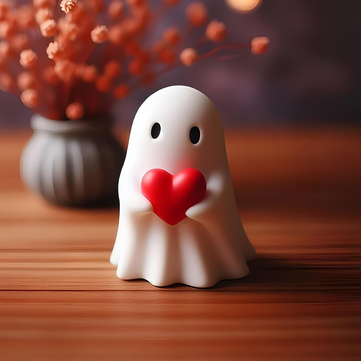 Halloween Ghost Figurine - Spooky Resin Ghost Statue, Cute Ghost Decor for Halloween Decorations, Porch and Indoor Spooky Home Decor (Ghost (1 Figurine)) - SJB-DIAMOND ELITES