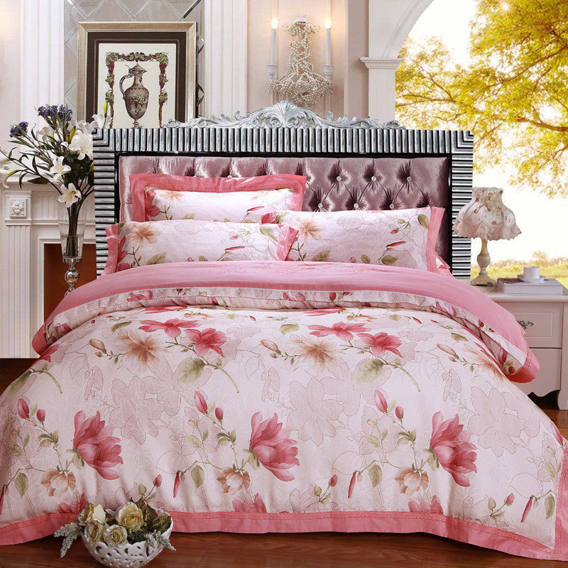 Pure cotton jacquard four-piece bedding Pi-Mart