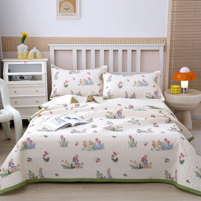 New Cotton Bed Cover Three-piece Set Pi-Mart