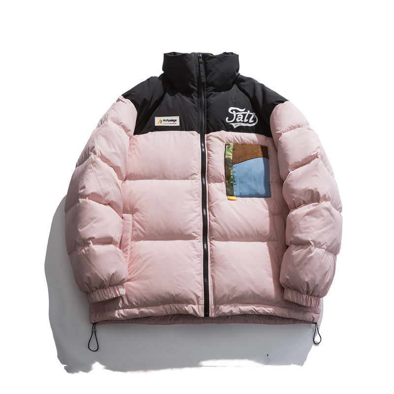 Down Jacket Men's Street Loose Couple's All-match Trendy Jacket