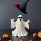 Halloween Ghost Figurine - Spooky Resin Ghost Statue, Cute Ghost Decor for Halloween Decorations, Porch and Indoor Spooky Home Decor (Ghost (1 Figurine)) - SJB-DIAMOND ELITES