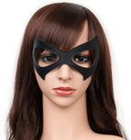 Luxury Black Red Leather Half Cat Eye Costume Mask Halloween Cosplay Fancy Dress Make Up Masquerade Party Props - SJB-DIAMOND ELITES