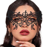 Masquerade Lace Mask Women Black Lace Masks Costume Party Proms Face Mask Halloween Eye Mask - SJB-DIAMOND ELITES