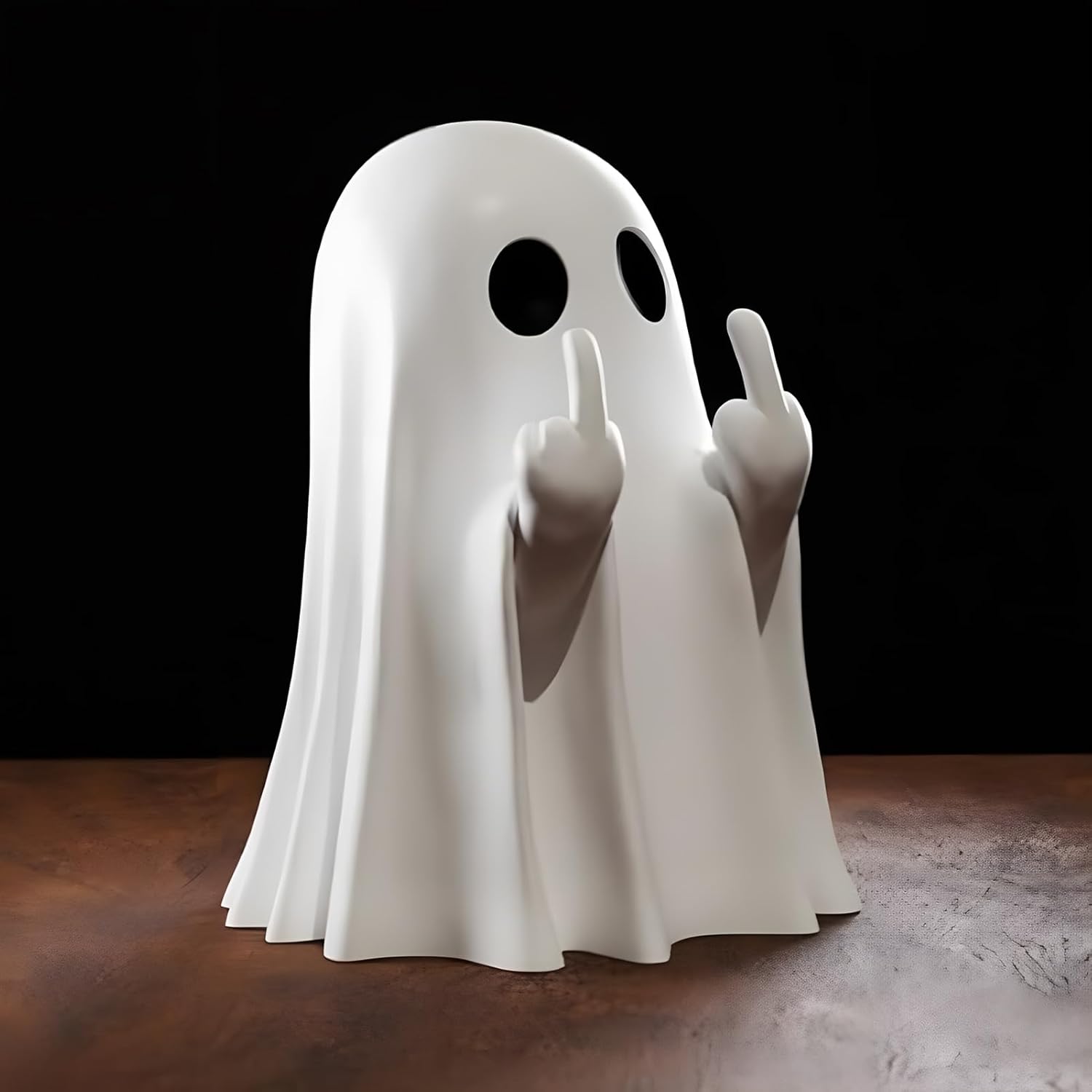 Halloween Ghost Figurine - Spooky Resin Ghost Statue, Cute Ghost Decor for Halloween Decorations, Porch and Indoor Spooky Home Decor (Ghost (1 Figurine)) - SJB-DIAMOND ELITES