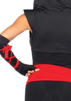 Women's 4 Pc Deadly Ninja Costume Halloween deadpool - SJB-DIAMOND ELITES