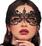Masquerade Lace Mask Women Black Lace Masks Costume Party Proms Face Mask Halloween Eye Mask - SJB-DIAMOND ELITES