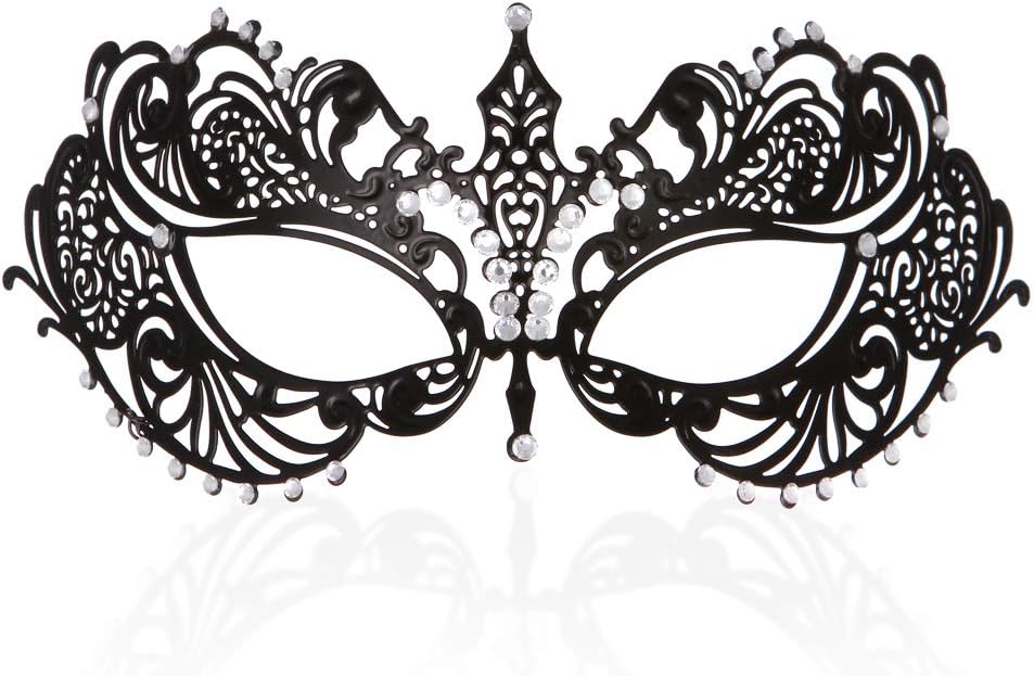 Mask for Women Venetian Metal Party For Carnival Halloween Costume Cosplay - SJB-DIAMOND ELITES