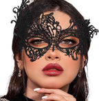 Masquerade Lace Mask Women Black Lace Masks Costume Party Proms Face Mask Halloween Eye Mask - SJB-DIAMOND ELITES