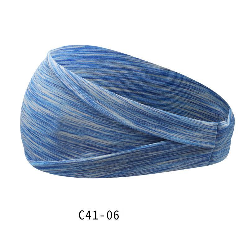 Hairband Sweat-absorbent Solid Color Fashion Yoga Pi-Mart