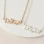 Little Girl Necklace, Baby Name Necklace, Toddler Gift, Baby Shower