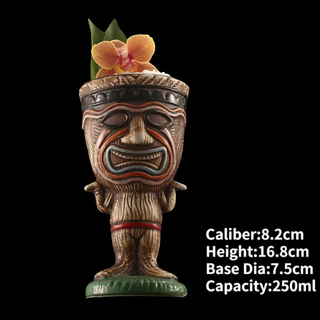 Hawaii Ceramic Tiki Mugs Pi-Mart