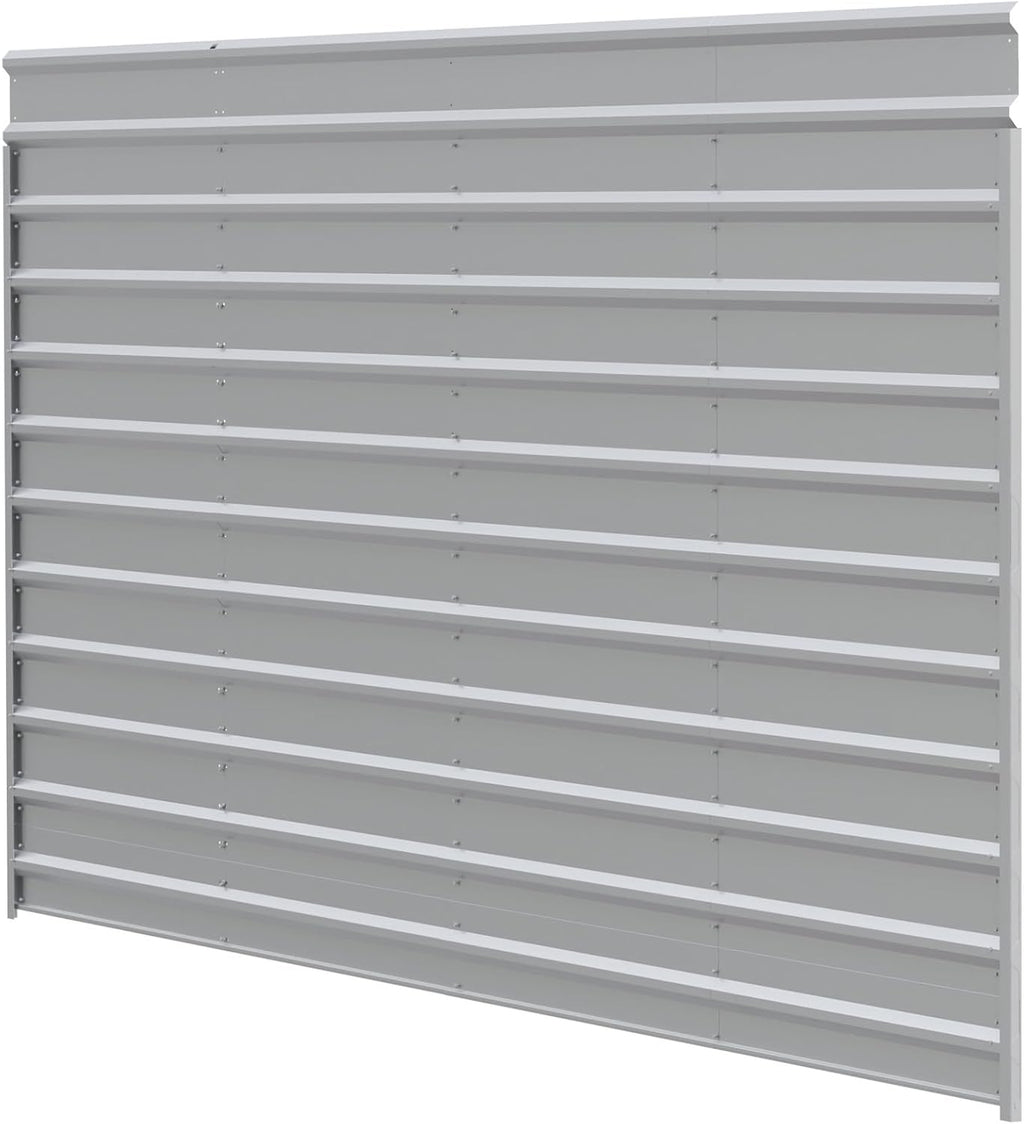 Arrow 20' X 9' One-Sided Carport Enclosure Wall Kit For 7' Or 9' Carports, Heavy-Duty Galvanized Steel Carport Enclosure Panel, Lootquake LLC