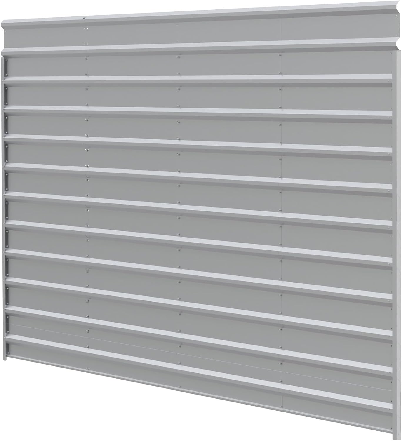 Arrow 20' X 9' One-Sided Carport Enclosure Wall Kit For 7' Or 9' Carports, Heavy-Duty Galvanized Steel Carport Enclosure Panel, Lootquake LLC