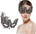 Mask for Women Venetian Metal Party For Carnival Halloween Costume Cosplay - SJB-DIAMOND ELITES