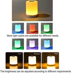 Touch Dimmable Table Lamp, Bedside Table Lamp, LED Night Light with Color Changing Portable for Living Room Bedroom