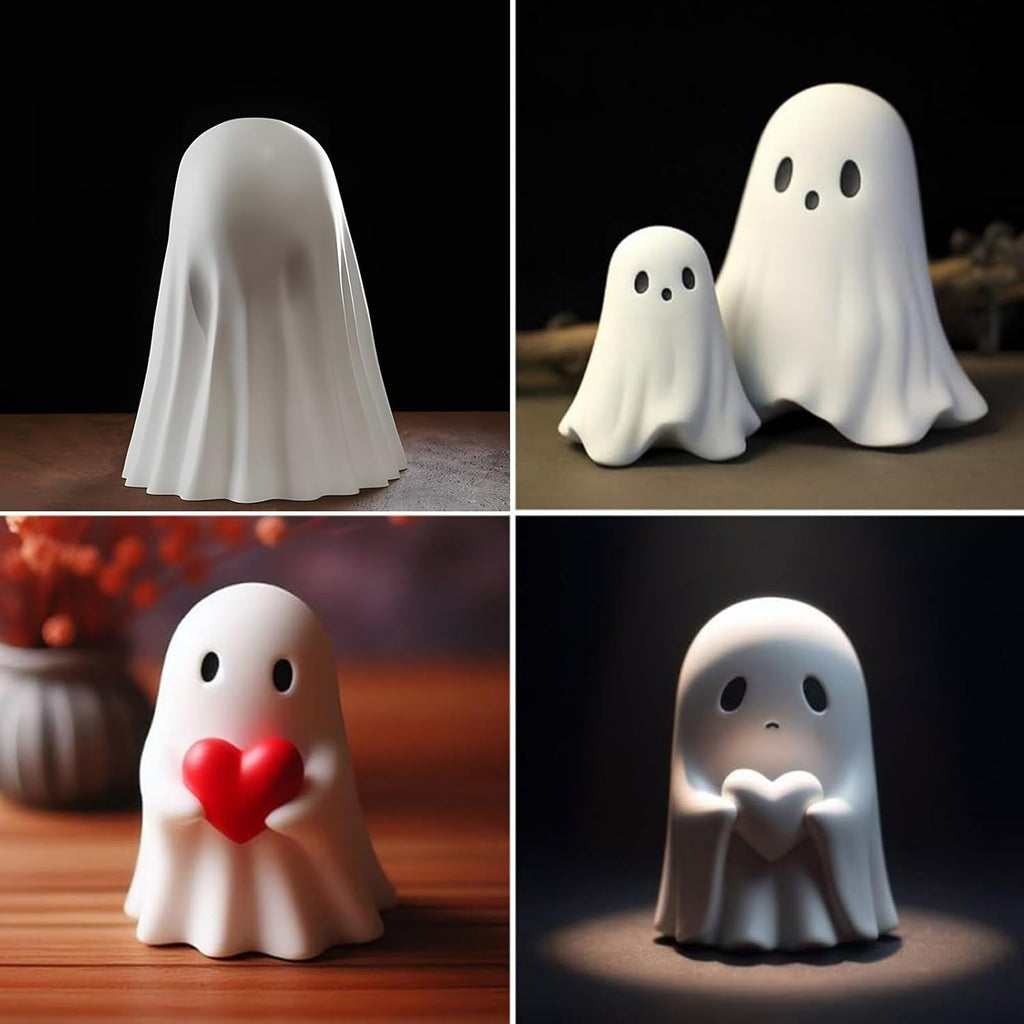 Halloween Ghost Figurine - Spooky Resin Ghost Statue, Cute Ghost Decor for Halloween Decorations, Porch and Indoor Spooky Home Decor (Ghost (1 Figurine)) - SJB-DIAMOND ELITES