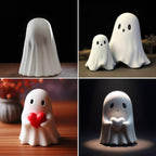 Halloween Ghost Figurine - Spooky Resin Ghost Statue, Cute Ghost Decor for Halloween Decorations, Porch and Indoor Spooky Home Decor (Ghost (1 Figurine)) - SJB-DIAMOND ELITES